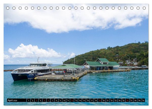 Produktbild: Seychellen. Sonneninseln - Mah&eacute;, La Digue, Praslin (Tischkalender 2026 DIN A5 quer), CALVENDO Monatskalender