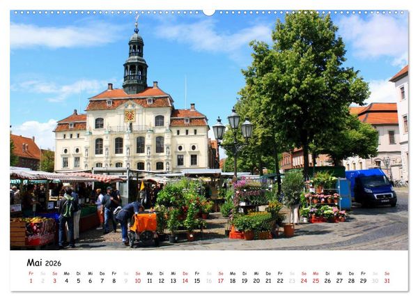 Produktbild: L&uuml;neburg - Stadt der Giebel und Fachwerkh&auml;user (hochwertiger Premium Wandkalender 2026 DIN A2 quer), Kunstdruck in Hochglanz