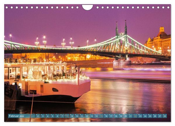 Produktbild: Romantisches Budapest - Ungarns sch&ouml;ne Hauptstadt an der Donau (Wandkalender 2026 DIN A4 quer), CALVENDO Monatskalender