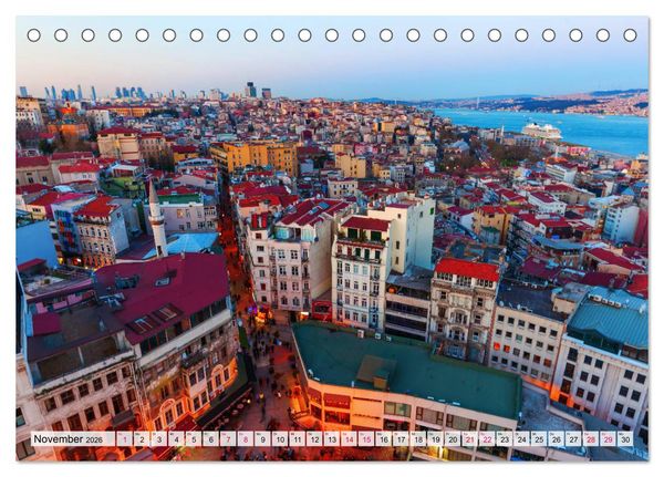 Produktbild: Istanbul - die Stadt zwischen zwei Welten (Tischkalender 2026 DIN A5 quer), CALVENDO Monatskalender