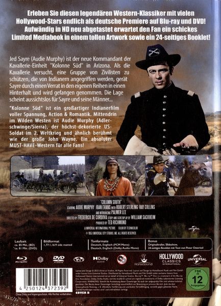 Produktbild: Kolonne S&uuml;d - Kinofassung (Limited Mediabook Cover B mit Blu-ray+DVD+Booklet, neues Master, auf 500 St&uuml;ck limitiert)