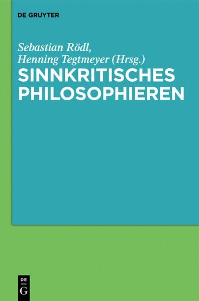 Produktbild: Sinnkritisches Philosophieren