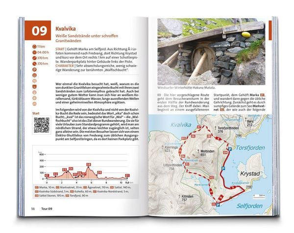 Produktbild: KOMPASS Wanderf&uuml;hrer Lofoten, Vester&aring;len und Senja, 70 Touren mit Extra-Tourenkarte