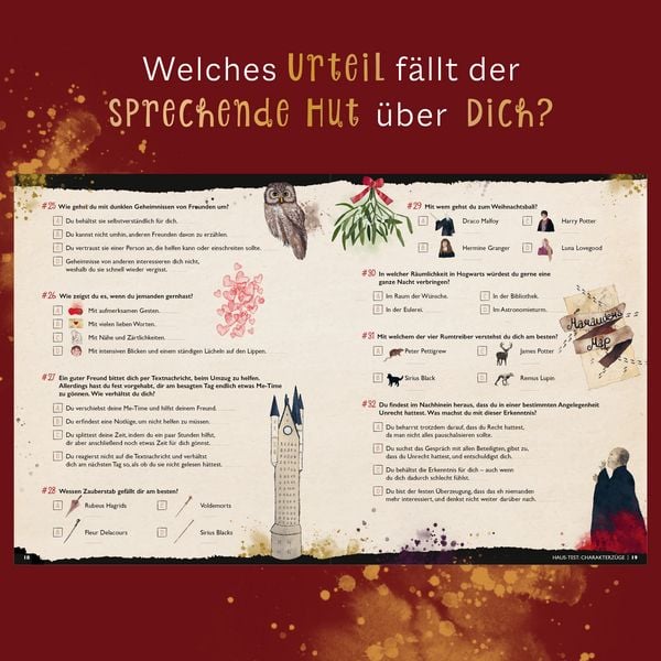 Produktbild: Der gro&szlig;e magische Haus-Test. Das inoffizielle Harry Potter Testbuch