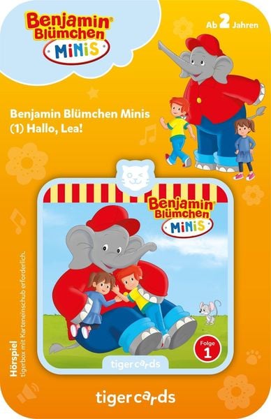 Produktbild: Tiger Media - Tigercards - Benjamin Blümchen Minis - Hallo Lea