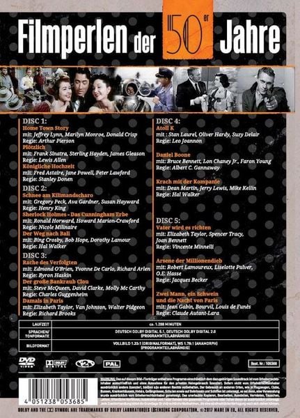 Produktbild: Filmperlen der 50er [5 DVDs]