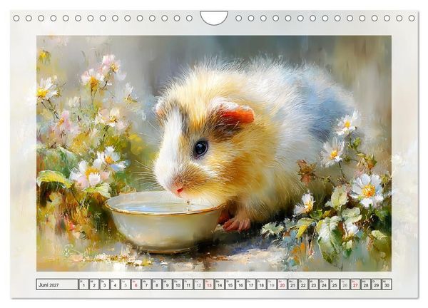 Produktbild: Meerschweinchen. Bezauberndes Gartengl&uuml;ck (Wandkalender 2027 DIN A4 quer), CALVENDO Monatskalender