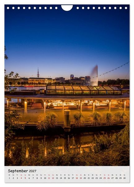 Produktbild: Hamburg - Hanseatische Eleganz (Wandkalender 2027 DIN A4 hoch), CALVENDO Monatskalender
