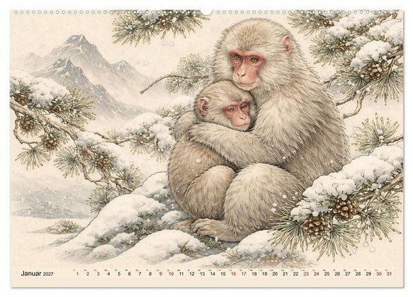 Produktbild: Ein Jahr voller fern&ouml;stlicher Magie (hochwertiger Premium Wandkalender 2027 DIN A2 quer), Kunstdruck in Hochglanz