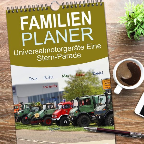 Produktbild: Familienplaner 2026 - Universalmotorger&auml;te Eine Stern-Parade mit 5 Spalten (Wandkalender, 21 x 45 cm) CALVENDO