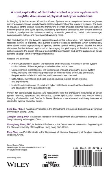 Produktbild: Merging Optimization and Control in Power Systems