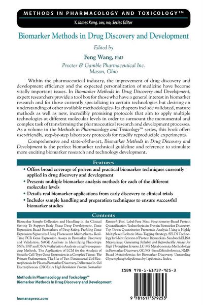 Produktbild: Biomarker Methods in Drug Discovery and Development