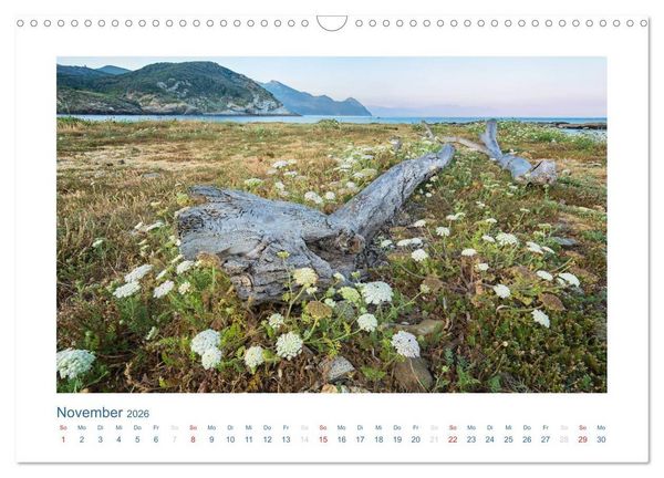 Produktbild: Korsika 2026 (Wandkalender 2026 DIN A3 quer), CALVENDO Monatskalender