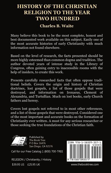 Produktbild: History of the Christian Religion to the Year Two Hundred