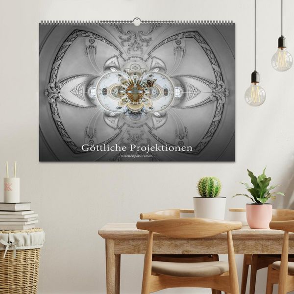 Produktbild: G&ouml;ttliche Projektionen - Kirchenpanoramen (Wandkalender 2026 DIN A2 quer), CALVENDO Monatskalender