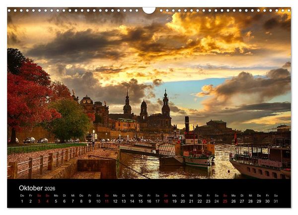 Produktbild: Dresden 2026 (Wandkalender 2026 DIN A3 quer), CALVENDO Monatskalender
