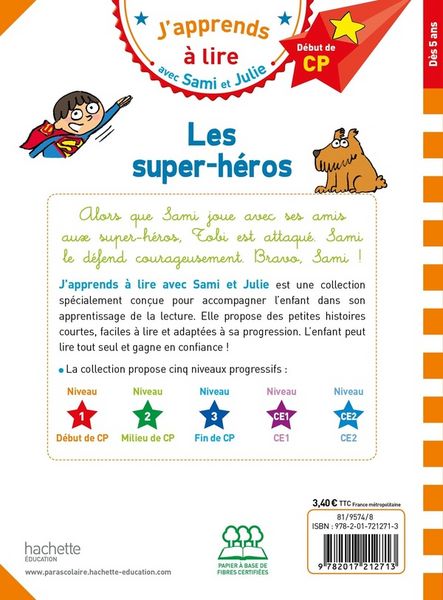 Produktbild: Les super-h&eacute;ros : d&eacute;but de CP, niveau 1