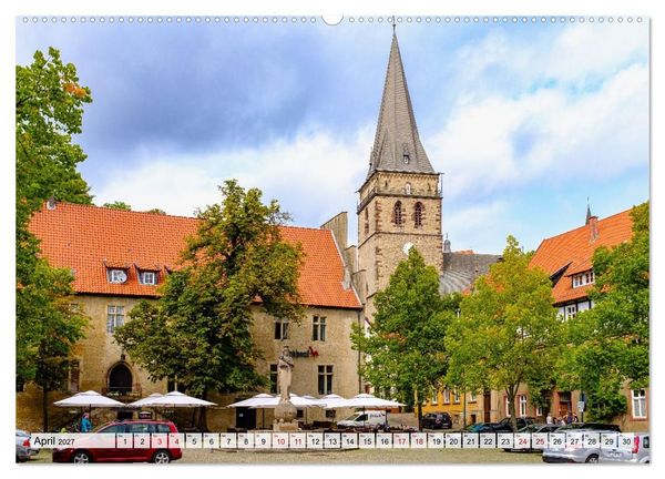 Produktbild: Ein Blick auf die Hansestadt Warburg (hochwertiger Premium Wandkalender 2027 DIN A2 quer), Kunstdruck in Hochglanz