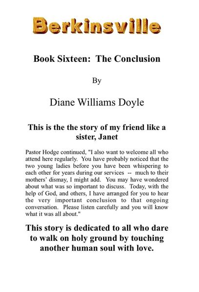 Produktbild: Book Sixteen: The Conclusion (Berkinsville, #16)