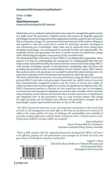 Produktbild: Global Risk Governance