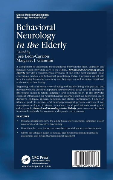 Produktbild: Behavioral Neurology in the Elderly