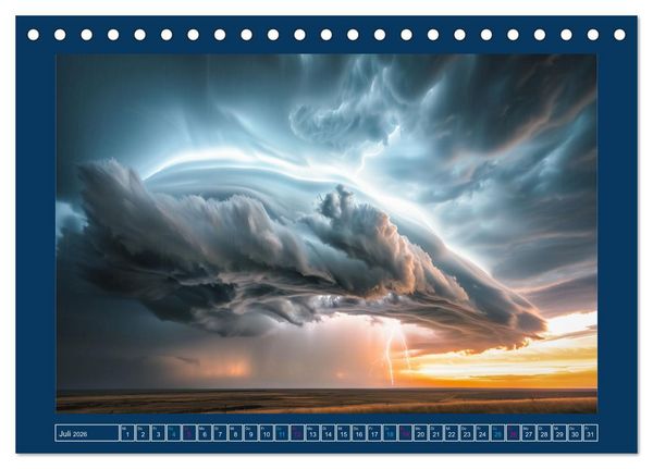 Produktbild: Im Bann der Naturgewalten (Tischkalender 2026 DIN A5 quer), CALVENDO Monatskalender