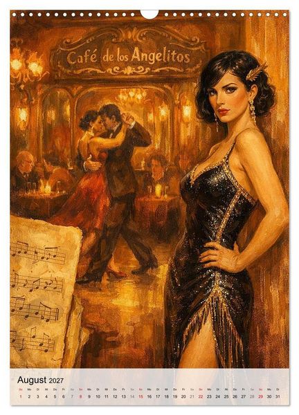 Produktbild: Jazz & Glamour Weltreise (Wandkalender 2027 DIN A3 hoch), CALVENDO Monatskalender