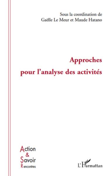 Produktbild: Approches pour l'analyse des activites