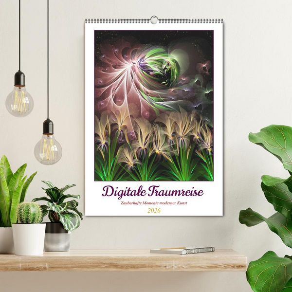 Produktbild: Digitale Traumreise (Wandkalender 2026 DIN A2 hoch), CALVENDO Monatskalender