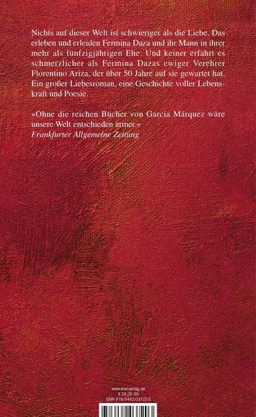 Die Liebe in Zeiten der Cholera