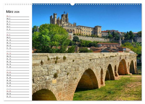 Produktbild: Languedoc-Roussillon - unter der Sonne des Midi (Wandkalender 2026 DIN A2 quer), CALVENDO Monatskalender