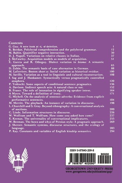 Produktbild: Studies in Language Variation
