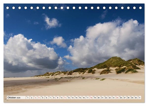 Produktbild: Nordseeinsel Amrum (Tischkalender 2026 DIN A5 quer), CALVENDO Monatskalender