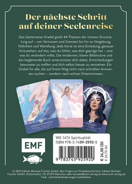 Produktbild: Orakel-Kartenset: Seelenreise Orakel | Stelle dich den Aufgaben deines Lebens und werde zu deinem authentischsten Selbst