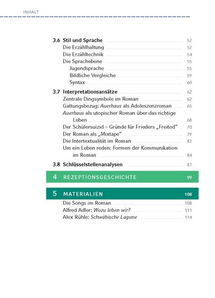 Produktbild: Auerhaus von Bov Bjerg - Textanalyse und Interpretation