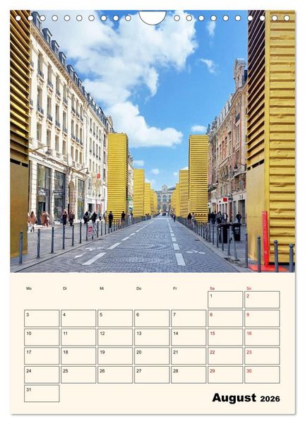 Produktbild: Lille - Lebendige Metropole (Wandkalender 2026 DIN A4 hoch), CALVENDO Monatskalender