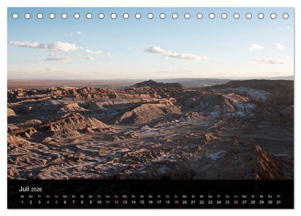 Produktbild: Atacama: Die W&uuml;ste im Norden Chiles (Tischkalender 2026 DIN A5 quer), CALVENDO Monatskalender