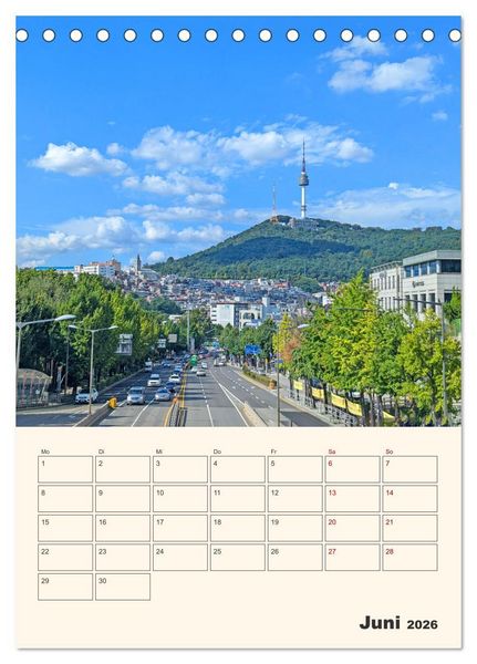 Produktbild: Entdecke Seoul (Tischkalender 2026 DIN A5 hoch), CALVENDO Monatskalender