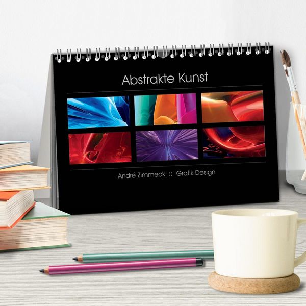 Produktbild: Abstrakte Kunst (Tischkalender 2026 DIN A5 quer), CALVENDO Monatskalender