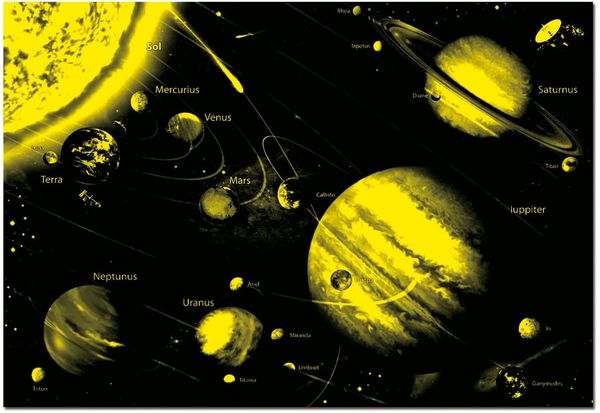 Puzzle Educa Sonnensystem 1000 Teile Nachtleuchtpuzzle