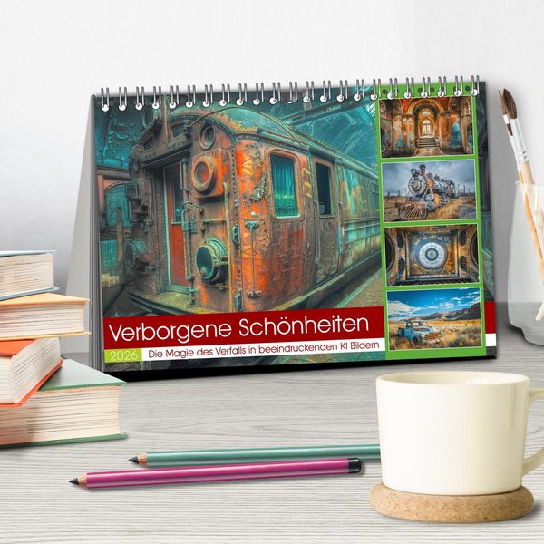 Produktbild: Verborgene Sch&ouml;nheiten (Tischkalender 2026 DIN A5 quer), CALVENDO Monatskalender