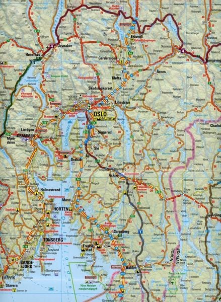 Produktbild: Tourenkarten Set Norwegen S&uuml;d (FolyMaps)