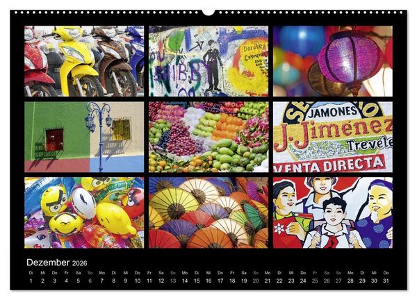Produktbild: Colours (hochwertiger Premium Wandkalender 2026 DIN A2 quer), Kunstdruck in Hochglanz