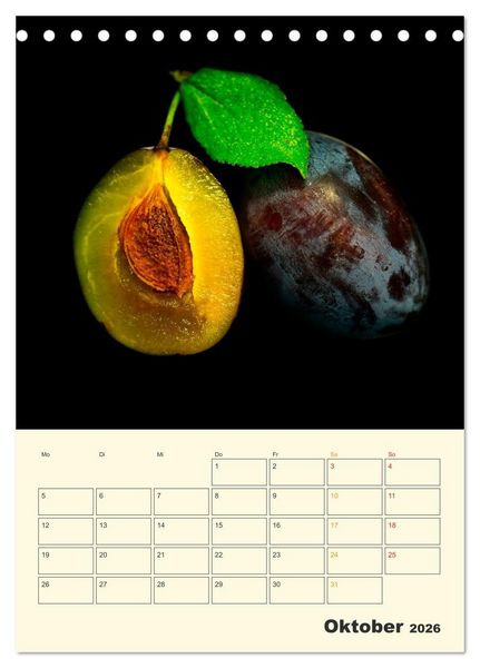 Produktbild: Allerlei Fr&uuml;chte (Tischkalender 2026 DIN A5 hoch), CALVENDO Monatskalender