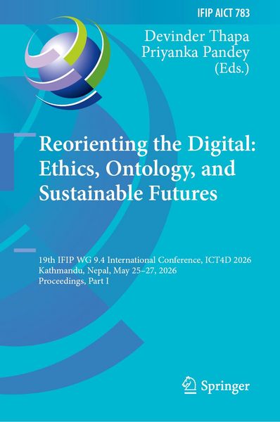 Produktbild: Reorienting the Digital: Ethics, Ontology and Sustainable Futures