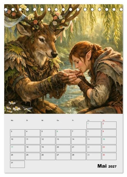 Produktbild: Mythische Gef&auml;hrten (Tischkalender 2027 DIN A5 hoch), CALVENDO Monatskalender