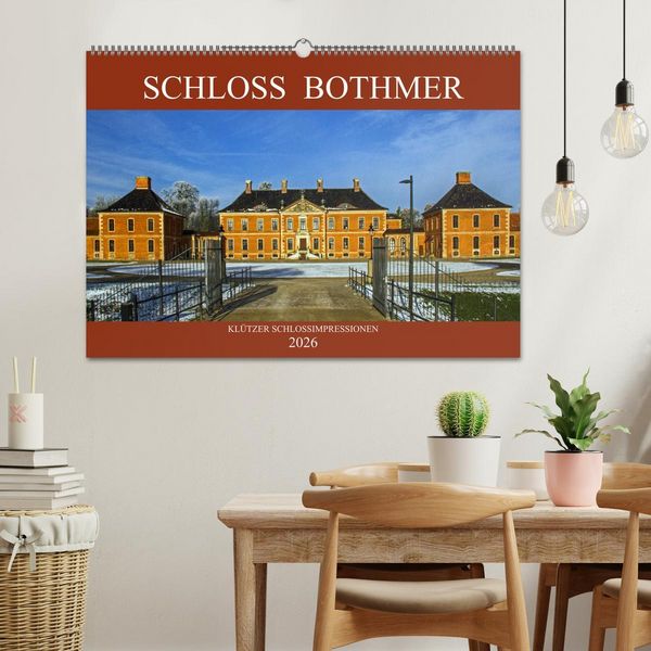 Produktbild: Schloss Bothmer - Kl&uuml;tzer Schlossimpressionen (Wandkalender 2026 DIN A2 quer), CALVENDO Monatskalender