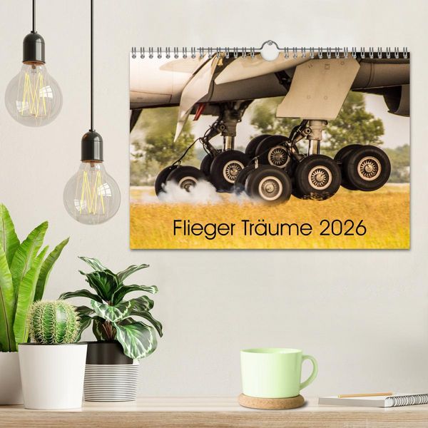 Produktbild: Flieger Tr&auml;ume 2026 (Wandkalender 2026 DIN A4 quer), CALVENDO Monatskalender