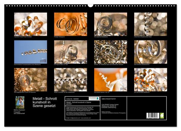 Produktbild: Metall - Schrott kunstvoll in Szene gesetzt (Wandkalender 2026 DIN A2 quer), CALVENDO Monatskalender