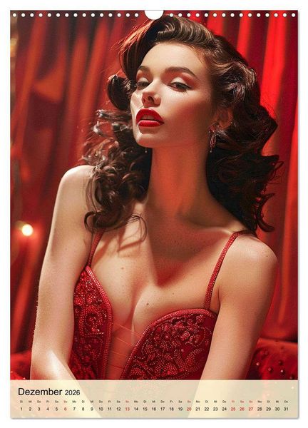 Produktbild: Burlesque. Verf&uuml;hrerische Frauen im Stil der 20er Jahre (Wandkalender 2026 DIN A3 hoch), CALVENDO Monatskalender